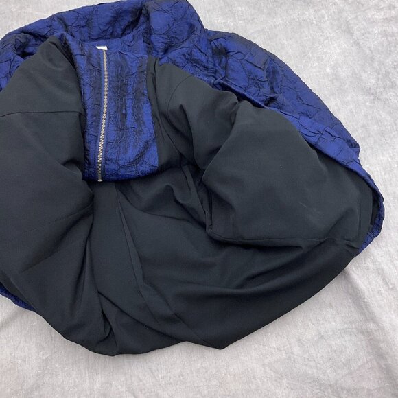 Chicos Jacket Women XLarge 3 16 Purple Textured Poly Full Zip Casual Lightweight - Picture 5 of 12